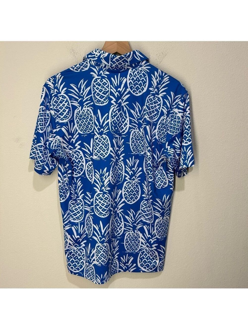 Chubbies Thigh Napple Polo Men’s Small – All-Over Pineapple Print – Stretch –NWT - Picture 4 of 5